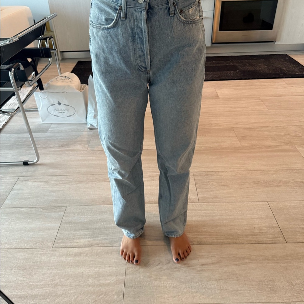 Agolde Women's Straight Leg Jeans - Light Blue